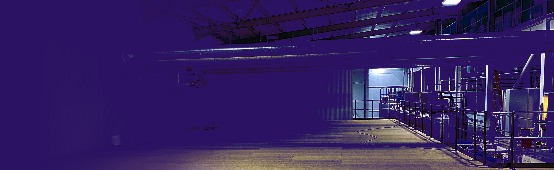 Workers on a newly installed mezzanine floor